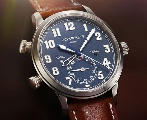 patek philippe calatrava travel time|Patek Philippe Calatrava pilot watch.